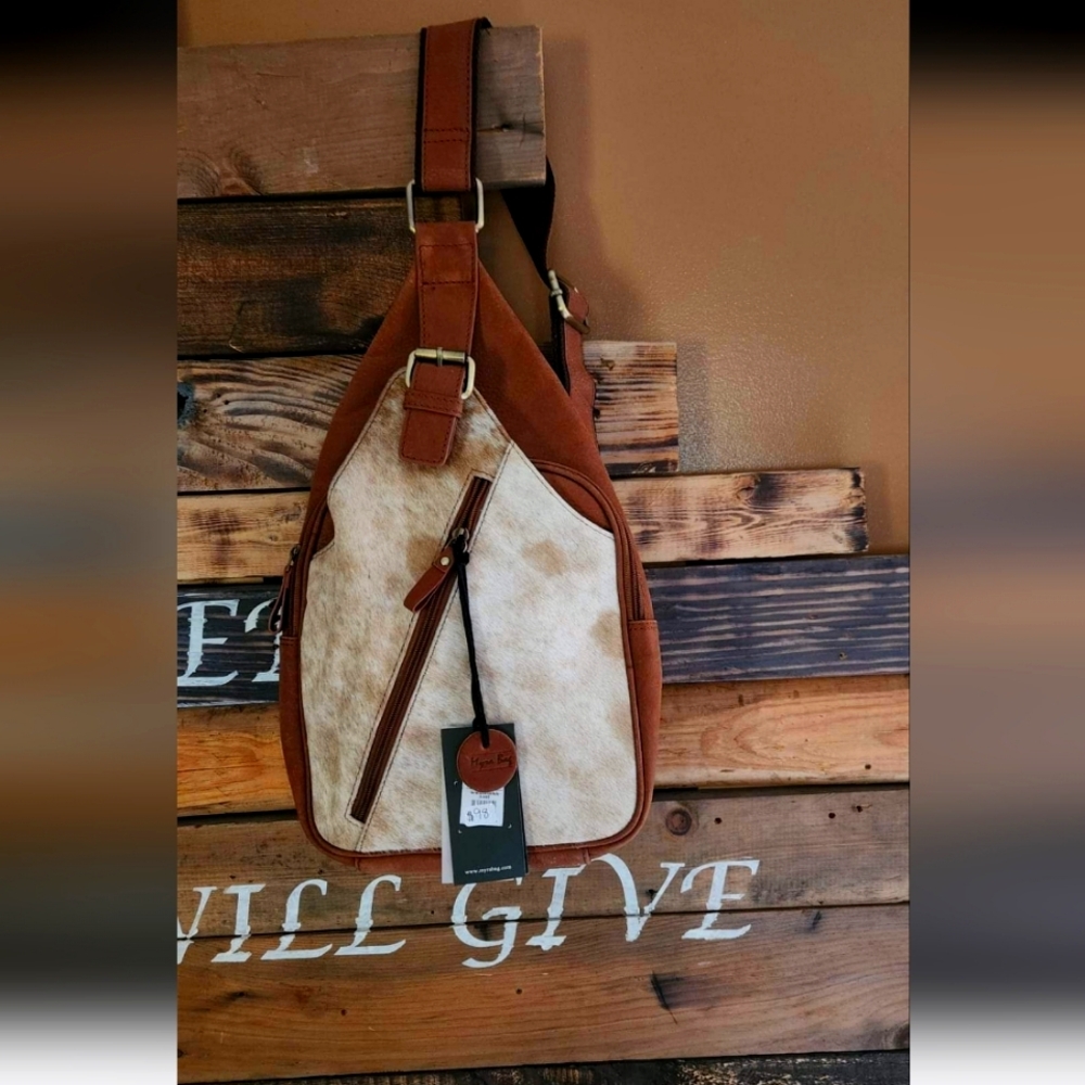 Myra cowhide cross body bag
